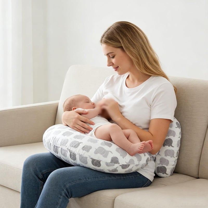 Winmany Baby Nursing Pillow Cover Newborn Removable Breastfeeding Pillowcover Cute Pattern Girls Boys Nursing Pillowcase for Breast and Bottole Feeding - Image 5